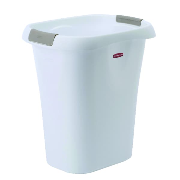 Rubbermaid 5.25 gal White Polypropylene Open Top Wastebasket 5L6100